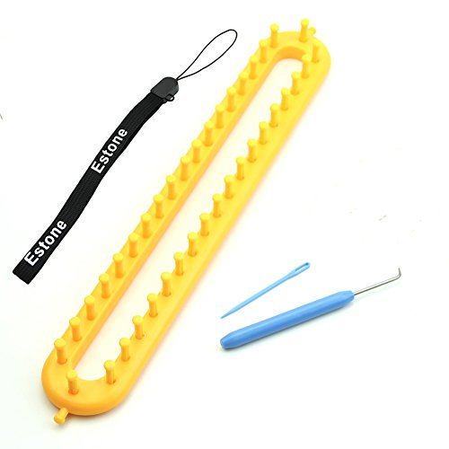 Estone® ABS Plastic Loom For Scarf Shawl Hat Socks Long Knit Knitter Knitting 3 Size (Middle: 36cm/14
