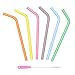 Reusable Silicone Straws, Standard Size (x6), Eco BPA-Free with Cleaning Brush, Soft & Flexible for Safely Drinking Hot & Cold Drinks | Premium Quality, Seraphina's Kitchen | Protect Your Teeth Now!
