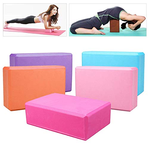 KALOAD High Density EVA Organic Yoga Block Sports Fitness Yoga Brick Pilates Exercise Tools - Orange