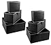 Sorbus® Foldable Storage Drawer Closet Dresser Organizer - 6 Piece Set (Black)