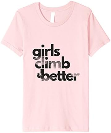 Kids Girl Rock Climbing T-Shirt Indoor Outdoor Climbing Tee 8 Pink