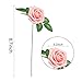 Topixdeals Artificial Flower Rose, 10pcs Real Touch Artificial Roses for DIY Bouquets Wedding Party Baby Shower Home Decor (PINK-10pcs)