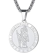 St Christopher Necklace for Men, Women 