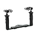 KitDive Aluminium Underwater Tray/Grip for Waterproof case with 2 Extra 1