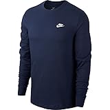 Nike Mens NSW Long Sleeve Tee Icon Futura TShirts (Navy