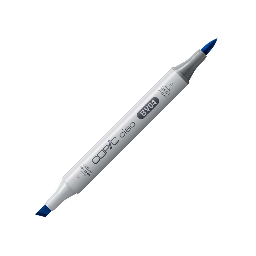 Copic Ciao Coloured Marker Pen - (BV-04) Blueberry, For Art & Crafts, Colouring, Graphics, Highlighter, Design, Anime, Professional & Beginners, Art Supplies & Colouring Books — image 1
