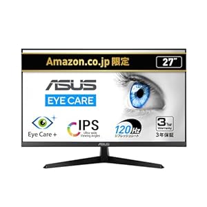 【Amazon.co.jp限定】ASUSモニター / VY279HGR Eye Care Monitor / 27インチ FHD（1920 x 1080）