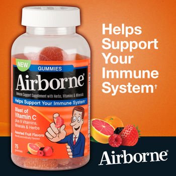Airborne Immune Support Supplement, 75 Gummies