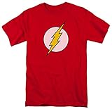 Officially Licensed DC Comics Flash Logo T-Shirt,Red,XX-Large
