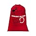 HBlife Personalized Santa Sack,Christmas Gift Bag Cotton Santa Bag with Drawstring Size 19.7 x27.6 Inch (Red)