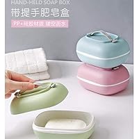 Sweetstore Household Large Thick Plastic Cover Soap Box Creative Simple Double Hollow Drain Toilet Soap Box,Travel Soap Case Box