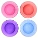 KX-WARE Everyday Plates - Unbreakable and Reusable 10-inch Plastic Dinner Plates, Set of 8 Multicolor | Microwave/Dishwasher Safe, BPA Free