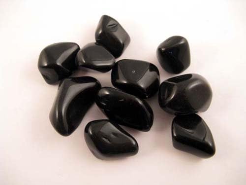 GYPSY PALACE Black Obsidian Bulk Gemstone Tumbled Minerals: 1 Pound Wholesale Best Price