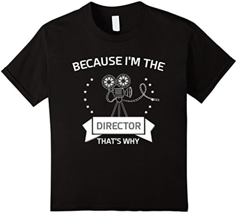 Kids Funny Film and Movie Director T-Shirt 6 Black