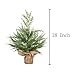 VGIA 18 inch Mini Christmas Tree Artificial Christmas Pine Tree with a Wooden Base Tabletop Christmas Tree