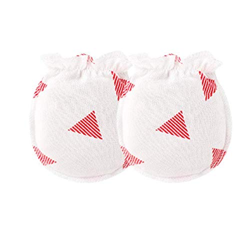 Adeimoo Baby Cotton Gloves Newborn Infant Toddler No Scratch Mittens (6 pair E)