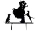 Mr & Mrs Bride and Groom Silhouette Wedding Cake Topper Pick COVERED WITH A PROTECTIVE LAYER WHICH SHOULD BE TORN OFF BEFORE USE(29 optional kinds of styles) by FORSUN