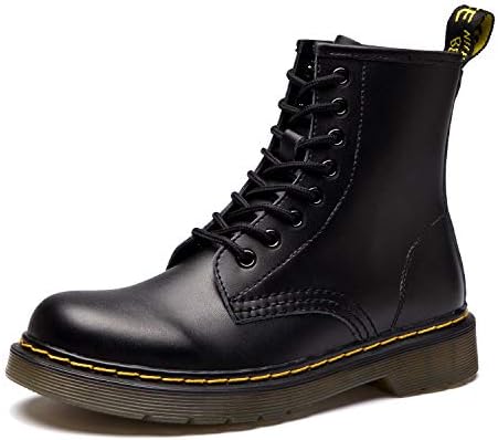 Xsure Women's Round Toe Lace Up Combat Boots