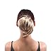 MERRYLIGHT Synthetic Scrunchy Scrunchie Hairpiece Ponytail Extensions Donut Hair Bun Hairpieces (Ash Blonde-M24/88)
