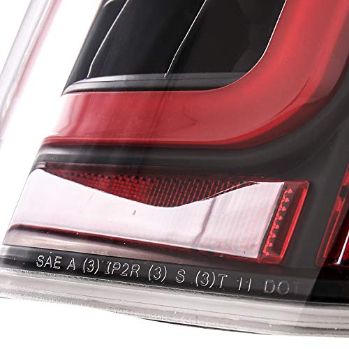 image for AmeriLite Black Full Intense LED Tail Lights Brake and Resverse Parkin