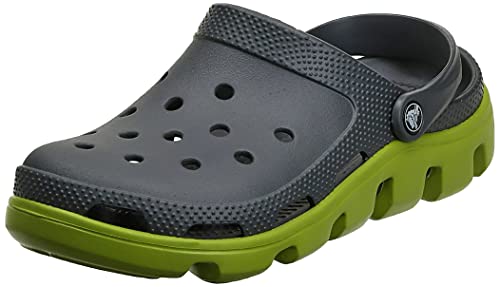 Crocs Unisex-Adult Men's and Women's Duet Sport Clog, Graphite/Volt Green,  9/10 UK in Kuwait | Whizz Mules \u0026 Clogs