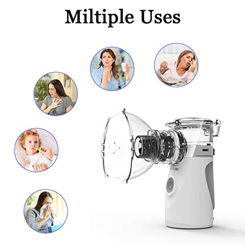 Portable Mesh Nebulizer Machine, Handheld Steam Inhaler Personal Compressor Humidifier Vaporizers for Kids/Adults