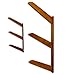 StoreYourBoard Timber Snowboard Wall Rack, Holds 3 Snowboards, Wood Home and Garage Storage Mount System, Cherry