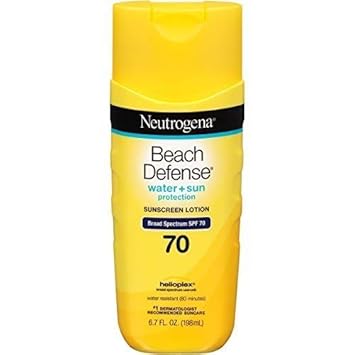 Neutrogena Beach Defense Sunscreen Lotion Broad Spectrum SPF 70, 6.7 Oz