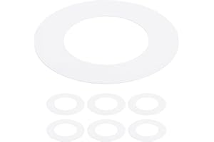 Awclub Goof Trim Ring, 6 Pack 4-Inch x 5.5-Inch (ID x OD) for Recessed Can Downlights for Ceiling Light Fixtures, Matte White