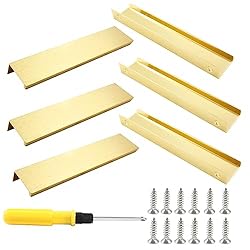 Cionyce 12 Pack Hidden Cabinet Pulls 5.9"/150mm