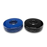 4 Blue/4 Black Powder Coated Replacement 2-1/2 Washer Toss Pitching Game Washers - High Gloss!