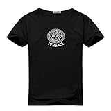 Versace Jeans Logo For Men's Printed Short Sleeve Tee Tshirt X-Large Black