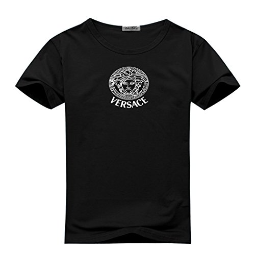 Versace Jeans Logo For Men's Printed Short Sleeve Tee Tshirt X-Large Black