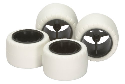 Tamiya 15415 Small Dia Carbon Wheels w/White Arched Tires