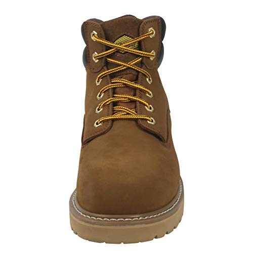 Steel Toe Work Boots for Men 6" - Safety Shoes Slip Resistant & Electrical Hazard Work Boots (10, Olive)