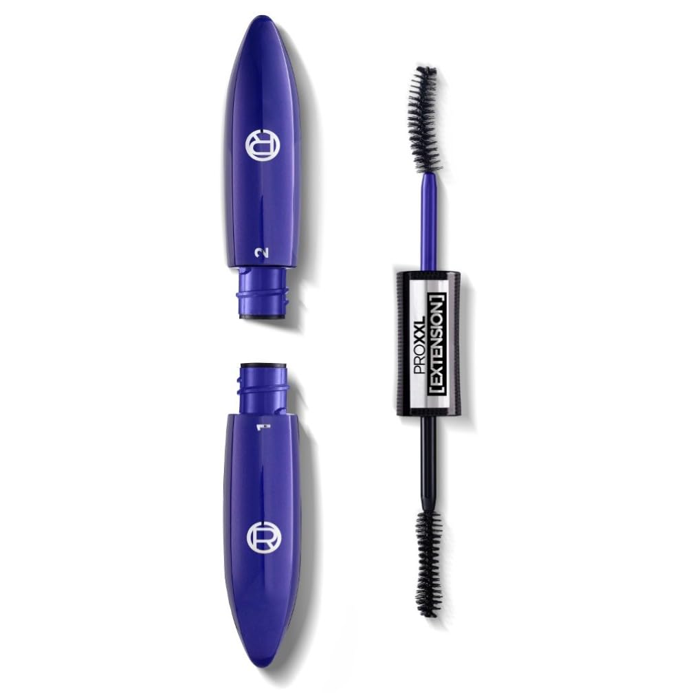 L'Oréal Paris Mascara, Salon Lashes, Extension Effect, Long-lasting, No Clumping or Smudging, Pro XXL Extension, Black