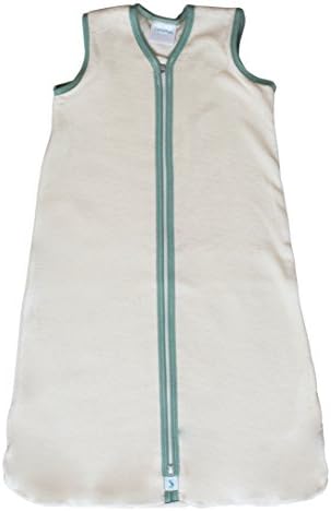 CastleWare Baby Sleeper Bag - Organic Cotton Velour - Sleeveless- Newborn - 3 Years (Moss Green, XXL 18-36 Mos.)