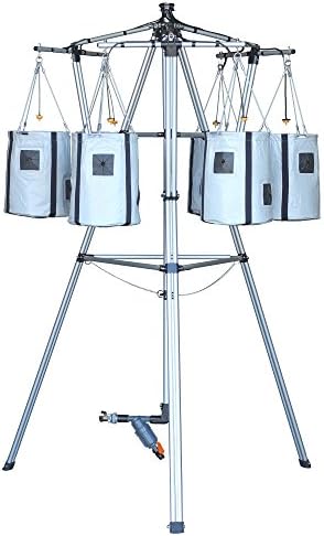 Drip Garden, Self Watering & Self Feeding Container Garden Tower with programmable Timer and Ability to Grow 36 to 54 Full Size Tomatoes, Vegetables, Herbs & Flowers - 4' x 4' Area