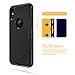 LOHASIC iPhone X Case, Heavy Duty Drop Proof Dual Layer Protective 360 Full Body Shockproof Flexible TPU Hard PC Back Hybrid Defender 2 in 1 Cute Slim Cover Armor for Apple iPhone X, iPhone 10, Black