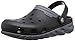 Crocs Unisex Duet Max Clog, Black/Charcoal, 8 M US Men/10 M US Women