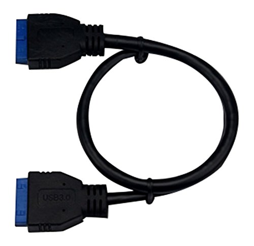 Streacom SC30 0.4 m USB Male to Male USB Cable - USB Cables (0.4 m, USB A, USB A, 3.0 (3.1 Gen 1), Male/Male, Black)