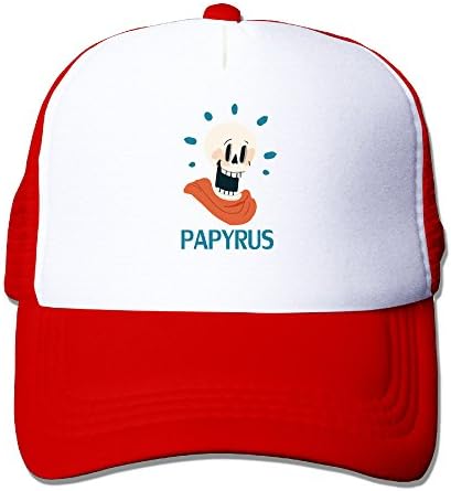 Undertale Cute Papyrus Sans Snapback Trucker Mesh Adult Hats Caps Red