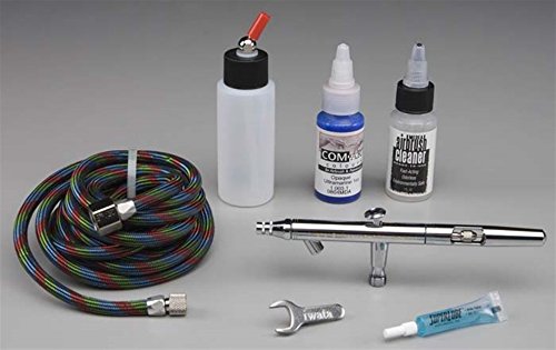 Iwata Eclipse HP BCS Dual Action Bottle Feed Brush ECL2001 Includes Brush, Hose, Cleaner, Paint