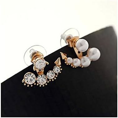 Fashion 1pc Bowknot Bow Rhinestone Crystal Lady Ear Cuff Earring Clip on New