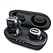 True Wireless Earbuds, [2019 upgrade] BesDio Bluetooth 5.0 Earphones with Ear Hook: Deep Bass Stereo Sound, Button Control, Dual Built-in Mic, Waterproof and Sweat-proof, 4 Hours Play time & 25H Exten