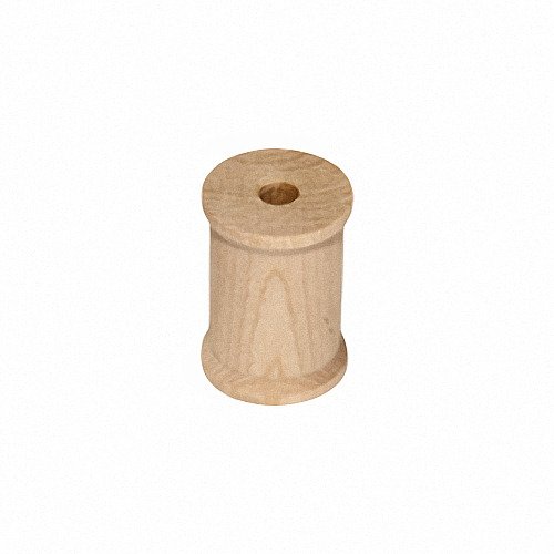 MyCraftSupplies Unfinished Wood Spools 1 x 3/4 inch Set of 25 Made in the USA