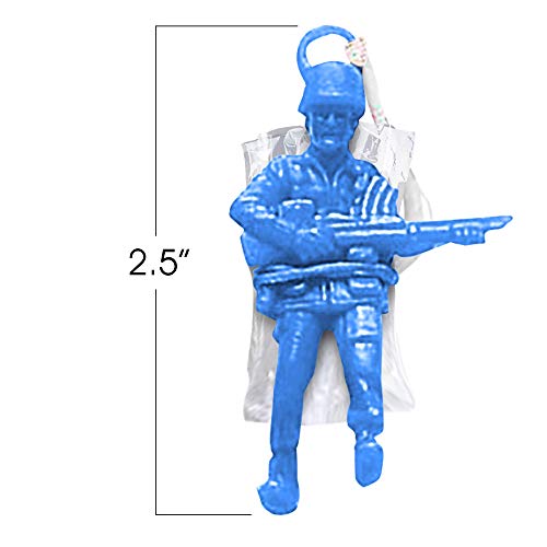 ArtCreativity Mini Paratroopers with Parachutes, Bulk Pack of 36, Vinyl