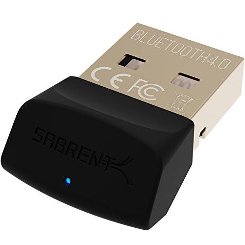 Sabrent USB Bluetooth 4.0 Micro Adapter for PC [v4.0 Class 2 with Low Energy Technology] (BT-UB40)