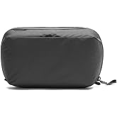 Peak Design Wash Pouch, Black, Weatherproof Travel Toiletry Bag, Upright or Hanging Dopp Kit with Pockets, Magnetic Toothbrush Pocket, Wide UltraZip Opening, Toiletry Bag for Men and Women