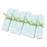 Brooklyn Bamboo 10x10-Inch Hypoallergenic Baby Wipes - Blue (Pack of 6)